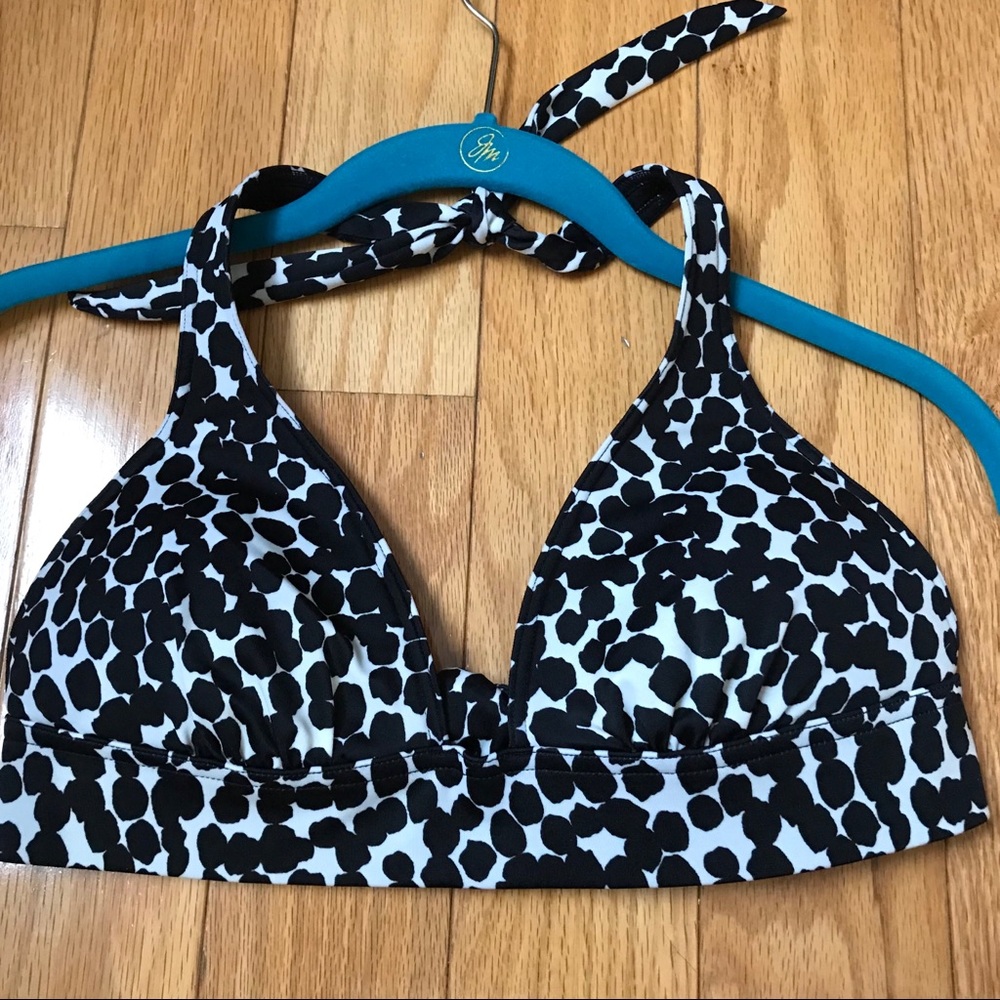 Victorias secret black & white padded bikini top